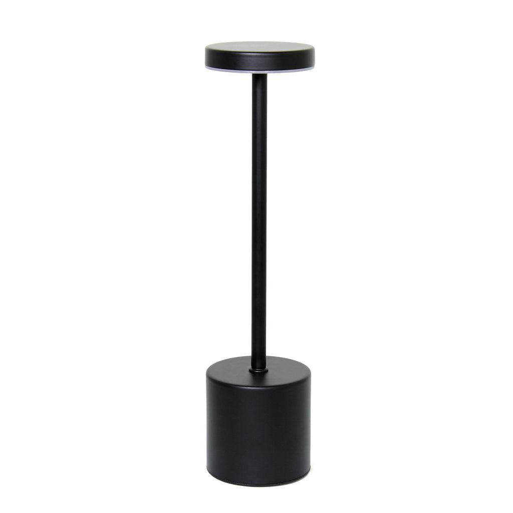 13" Black Metal Table Lamp-1