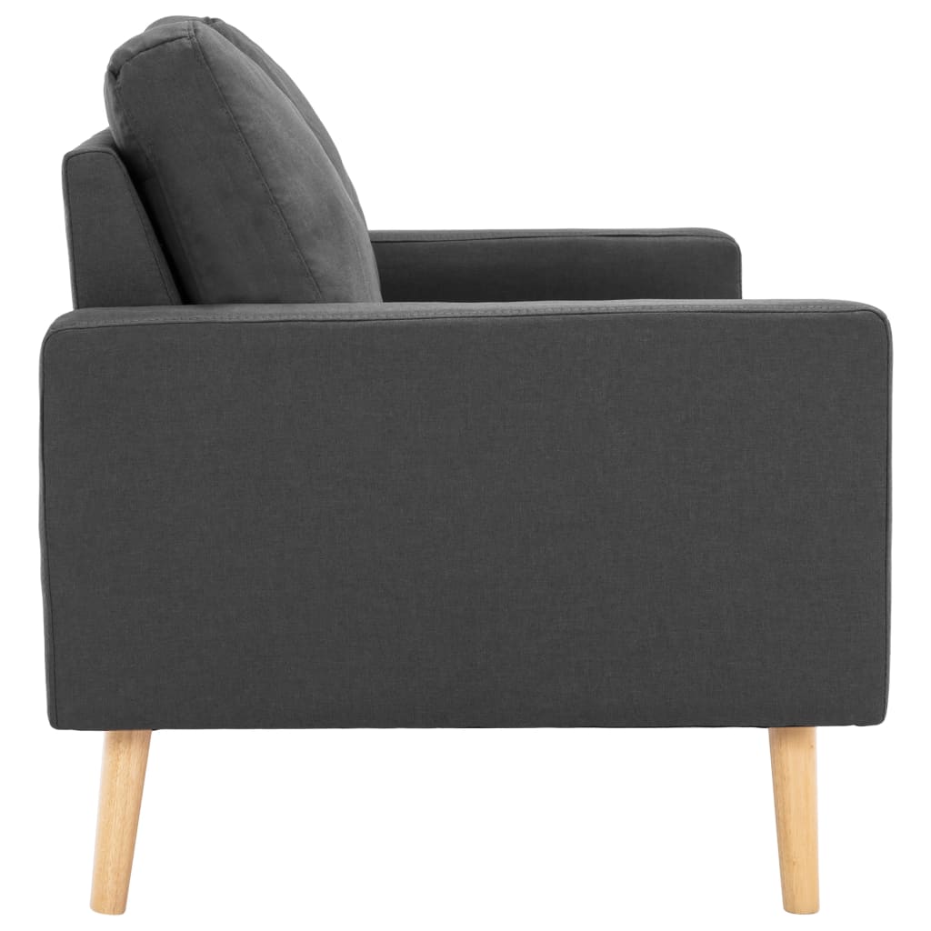 NNEVL 2-Seater Sofa Dark Grey Fabric-3