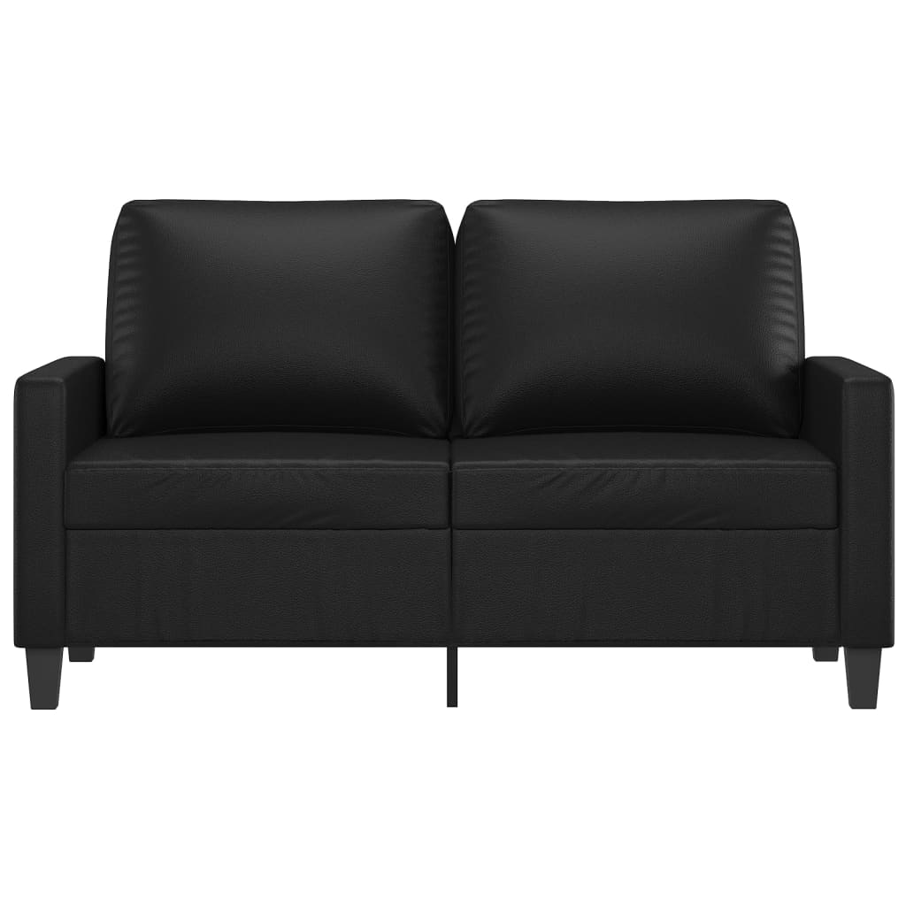 NNEVL 2-Seater Sofa Black 120 cm Faux Leather-2