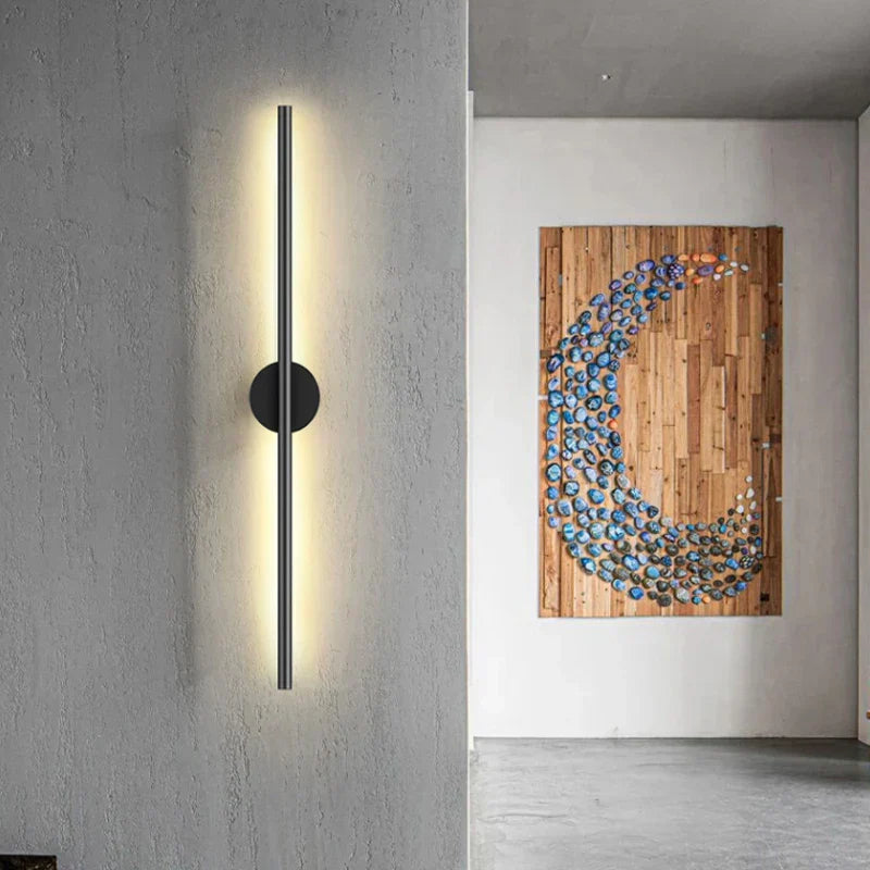 Modern Black LED Wall Lamp: Stylish Home Lighting-2