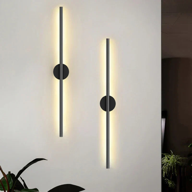 Modern Black LED Wall Lamp: Stylish Home Lighting-1