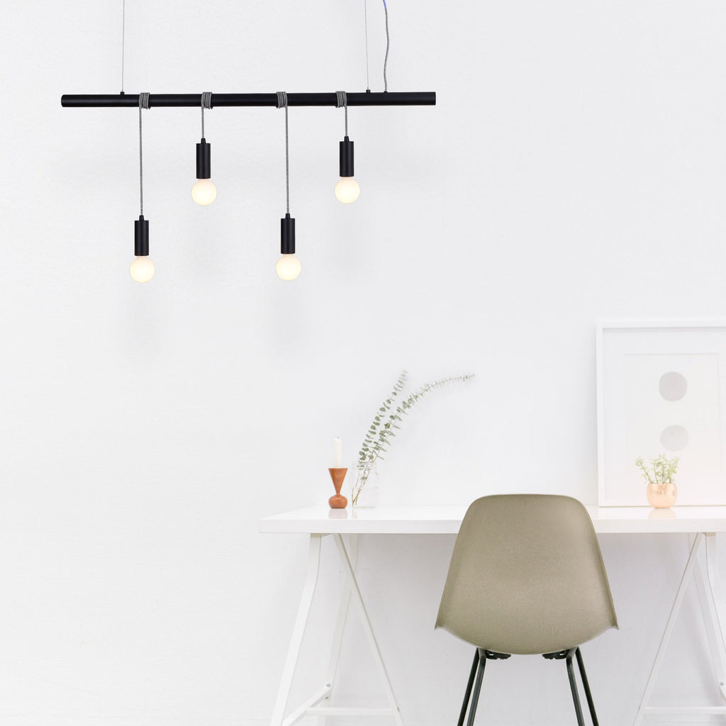 NNEDSZ Bikkel 4 Lights Pendant Light - Black-1