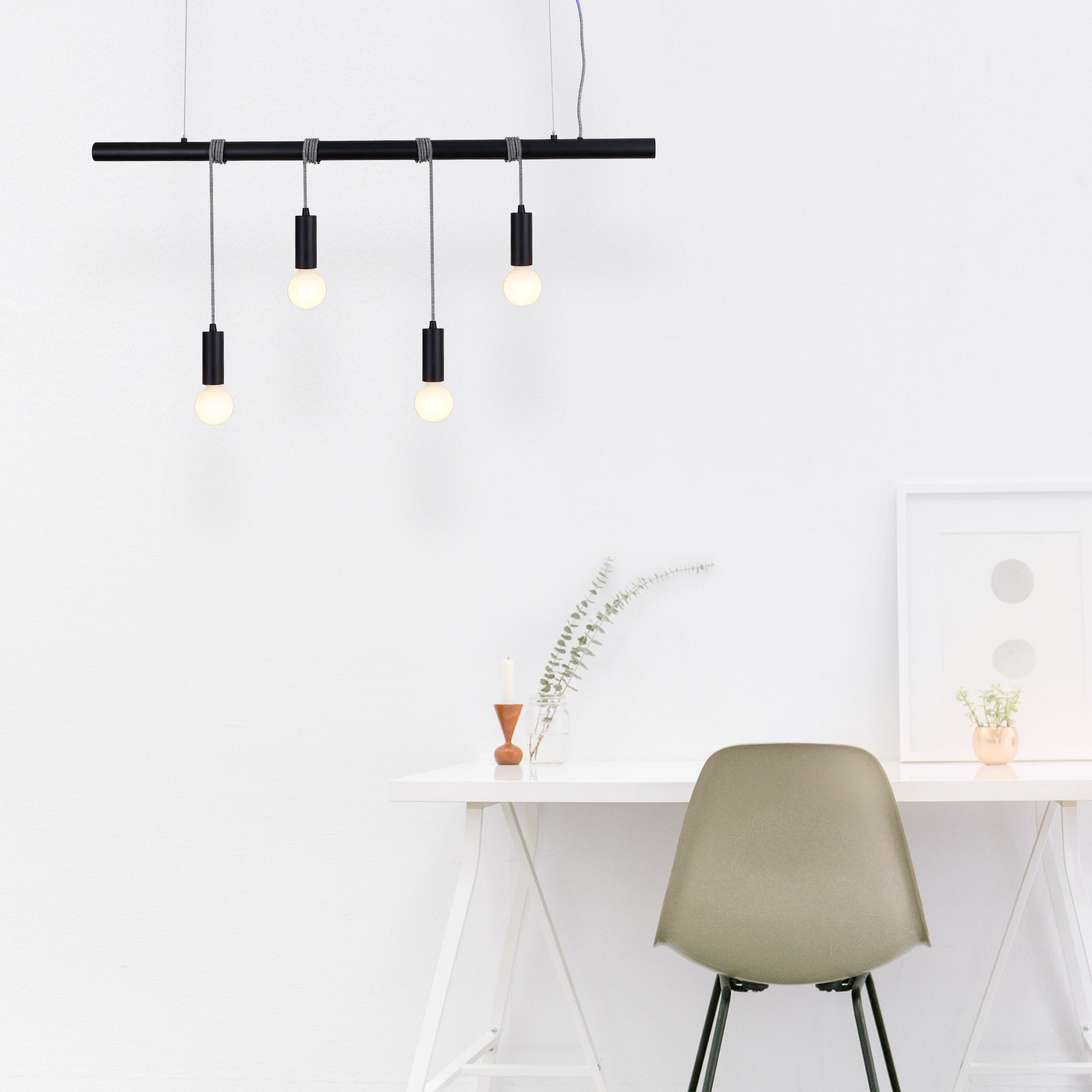 NNEDSZ Bikkel 4 Lights Pendant Light - Black-1