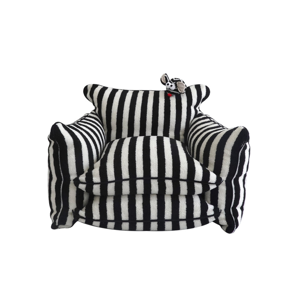 Playful Mind Striped Lazy Sofa Chair-4